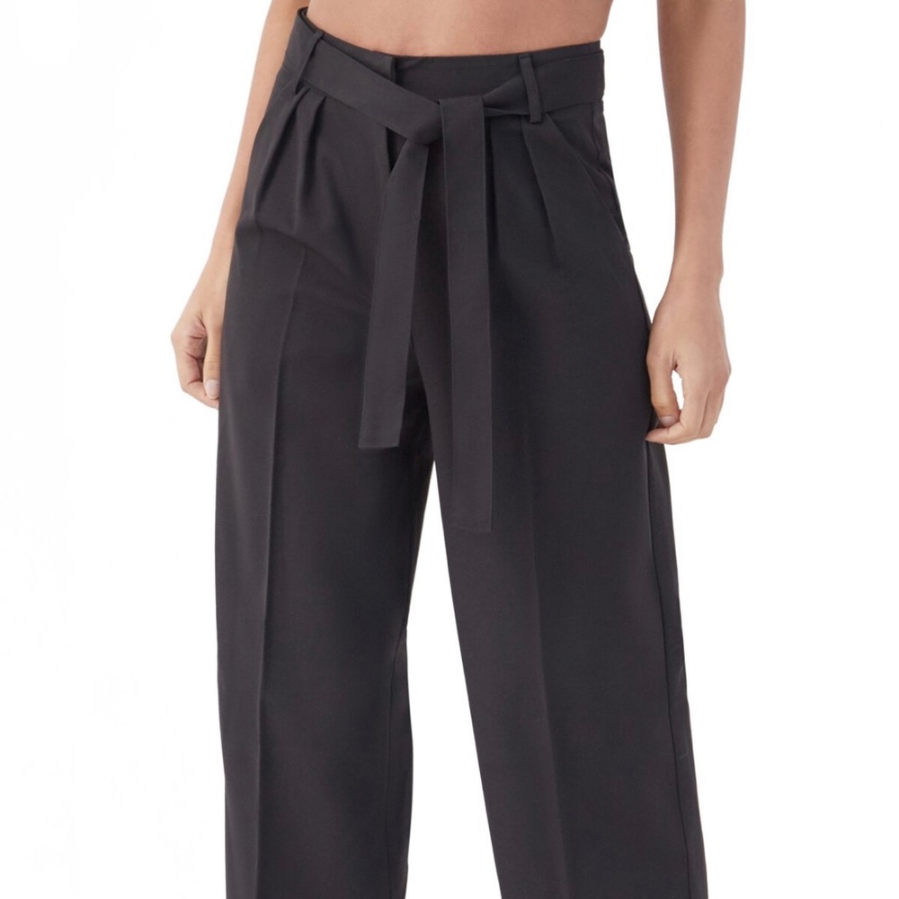 4th and Reckless Skylar Tie Waist Wide Leg Trousers SZ XS